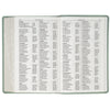 Teal Floral Faux Leather Giant Print Standard-size King James Version Bible with Thumb Index