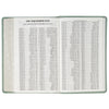 Teal Floral Faux Leather Giant Print Standard-size King James Version Bible with Thumb Index