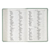 Teal Floral Faux Leather Giant Print Standard-size King James Version Bible with Thumb Index