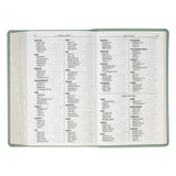 Teal Floral Faux Leather Giant Print Standard-size King James Version Bible with Thumb Index
