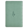 Teal Floral Faux Leather Giant Print Standard-size King James Version Bible with Thumb Index