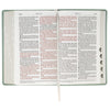 Teal Floral Faux Leather Giant Print Standard-size King James Version Bible with Thumb Index