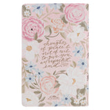 Pink Floral Faux Leather Giant Print Standard-Size King James Version Bible with Thumb Index