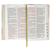 Pink Floral Faux Leather Giant Print Standard-Size King James Version Bible with Thumb Index