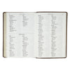 Brown Crown of Thorns Giant Print Full-size King James Version Bible with Thumb Index