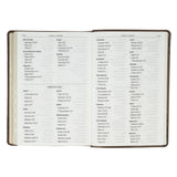 Brown Crown of Thorns Giant Print Full-size King James Version Bible with Thumb Index