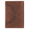 Brown Crown of Thorns Giant Print Full-size King James Version Bible with Thumb Index