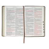 Brown Crown of Thorns Giant Print Full-size King James Version Bible with Thumb Index