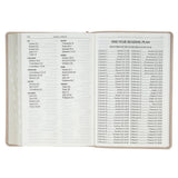 Blush Pink Floral Giant Print Full-size King James Version Bible with Thumb Index