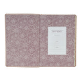 Pink Floral Faux Leather Large Print Thinline King James Version Bible with Thumb Index