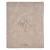 Trust Taupe Faux Leather Large Print King James Version Note-taking Bible - Proverbs 3:5