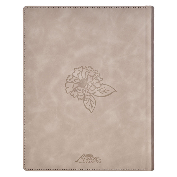 Trust Taupe Faux Leather Large Print King James Version Note-taking Bible - Proverbs 3:5