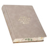 Trust Taupe Faux Leather Large Print King James Version Note-taking Bible - Proverbs 3:5