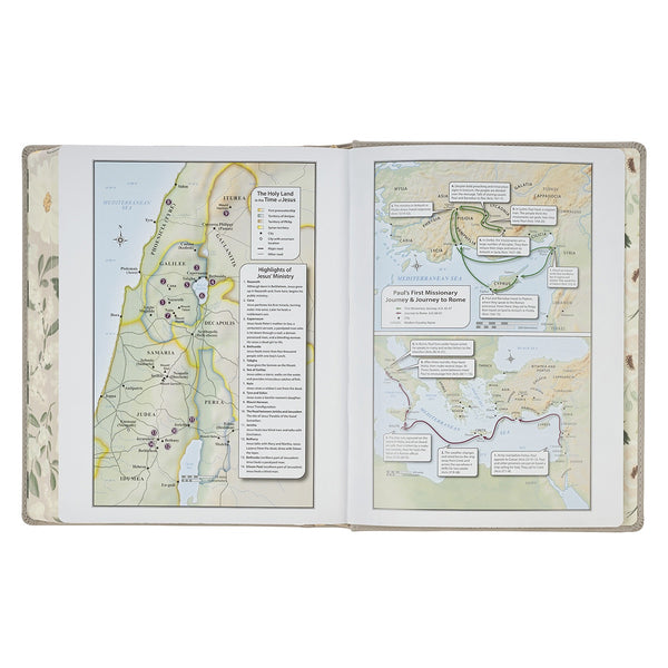 Trust Taupe Faux Leather Large Print King James Version Note-taking Bible - Proverbs 3:5