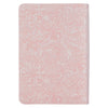 Blush Rose Faux Leather Floral King James Version Pocket Bible