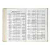 Pale Pink Floral Faux Leather King James Version Deluxe Gift Bible with Thumb Index