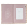 Pale Pink Floral Faux Leather King James Version Deluxe Gift Bible with Thumb Index