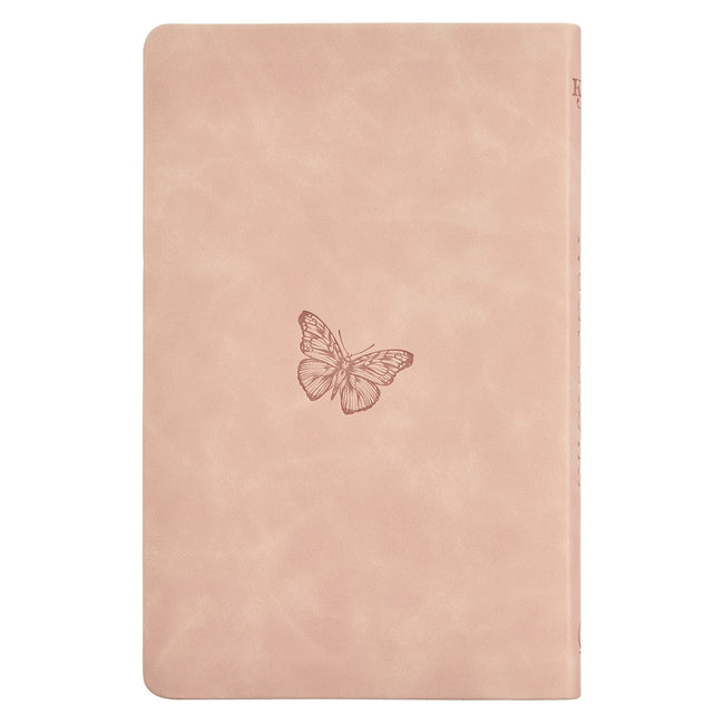 Dusty Pink Floral Faux Leather King James Version Gift Edition Bible