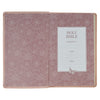 Dusty Pink Floral Faux Leather King James Version Gift Edition Bible