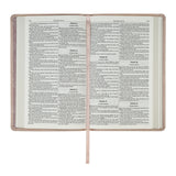 Dusty Pink Floral Faux Leather King James Version Gift Edition Bible