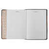 Burgundy and Toffee Faux Leather King James Study Bible with Thumb Index