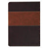 Burgundy and Toffee Faux Leather King James Study Bible with Thumb Index