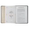 Black and Gray Faux Leather King James Study Bible with Thumb Index