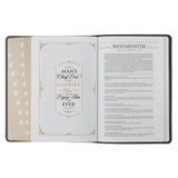 Black and Gray Faux Leather King James Study Bible with Thumb Index