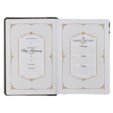 Black and Gray Faux Leather King James Study Bible with Thumb Index