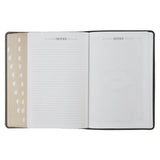 Black and Gray Faux Leather King James Study Bible with Thumb Index