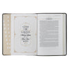 Black and Gray Faux Leather King James Study Bible with Thumb Index