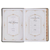 Black and Graphite Faux Leather Large Print King James Version Study Bible with Thumb Index