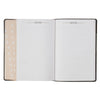 Black and Graphite Faux Leather Large Print King James Version Study Bible with Thumb Index
