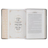 Black and Graphite Faux Leather Large Print King James Version Study Bible with Thumb Index
