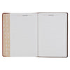 Dark Brown and Honey Brown Faux Leather Large Print King James Version Study Bible with Thumb Index