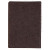 Dark Brown and Honey Brown Faux Leather Large Print King James Version Study Bible with Thumb Index