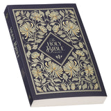 Midnight Floral Softcover King James Version Outreach Bible