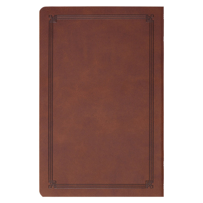 Chestnut Brown Faux Leather King James Version Gift Bible