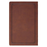 Chestnut Brown Faux Leather King James Version Gift Bible