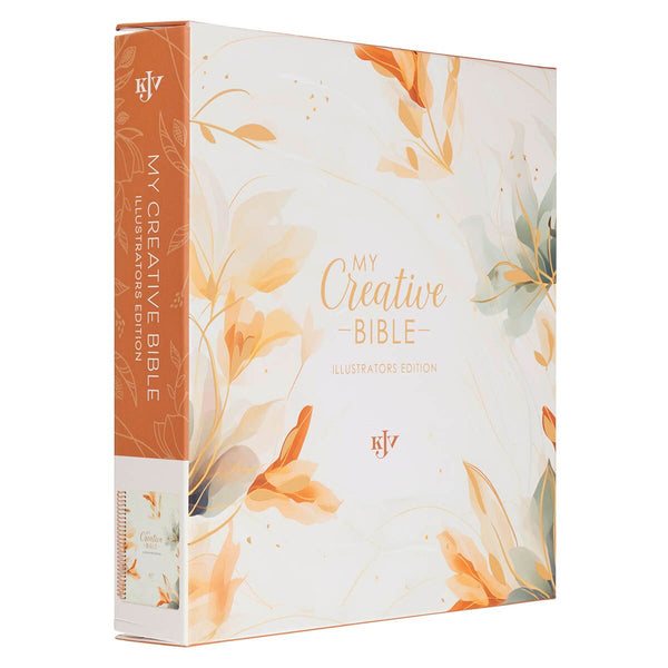 Pearlized White Floral Faux Leather My Creative Bible Illustrators Edition