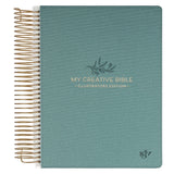 Teal Faux Leather Hardcover My Creative Bible Illustrators Edition - KI Gifts Christian Supplies
