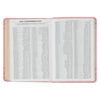 Crown of Thorns Pink faux Leather Large Print Compact King James Bible