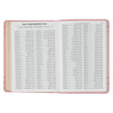 Crown of Thorns Pink faux Leather Large Print Compact King James Bible