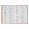 Crown of Thorns Pink faux Leather Large Print Compact King James Bible