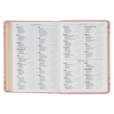 Crown of Thorns Pink faux Leather Large Print Compact King James Bible