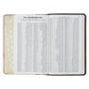 Espresso and Pink Faux Leather Standard-size King James Version Bible with Thumb Index