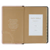 Espresso and Pink Faux Leather Standard-size King James Version Bible with Thumb Index