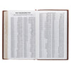 Chestnut Brown Full-grain Leather Giant Print Standard-size King James Version Bible with Thumb Index