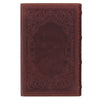 Chestnut Brown Full-grain Leather Giant Print Standard-size King James Version Bible with Thumb Index