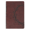 Russet-brown Faux Leather Personal-Size Giant Print Compact King James Version Bible
